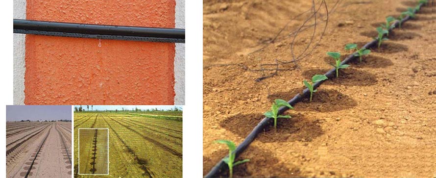 Cylindrical Plastic Drip Irrigation Pipe for Irrigation System