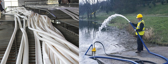 White Marine Used PU Fire Hose